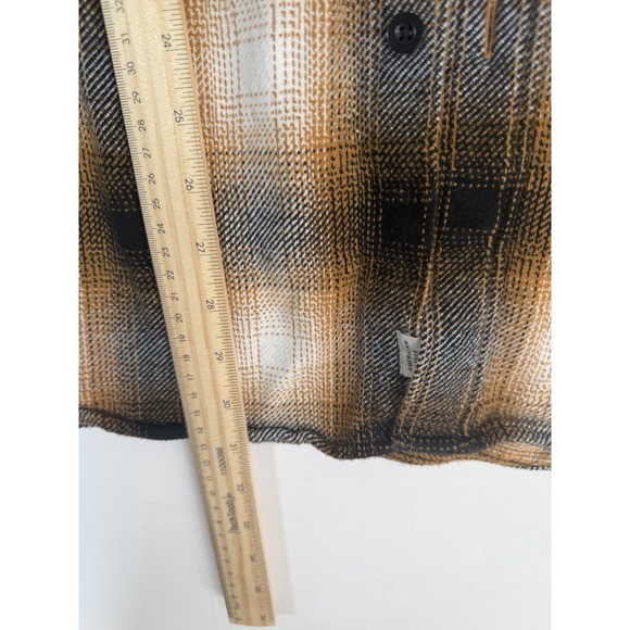 American Eagle SZ XXL Heavy Cotton Flannel Halloween Tones Orange & Black - Picture 3 of 5